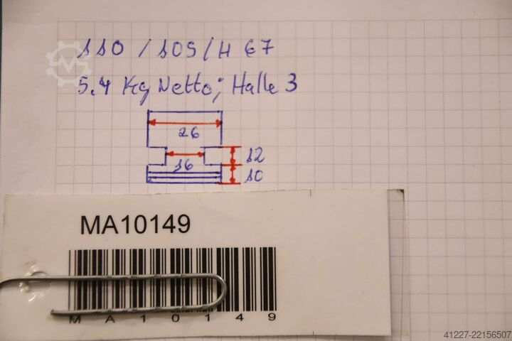 Interchangeable jaws four-jaw chuck unbekannt Breite 26 mm