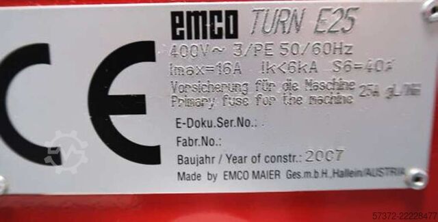 CNC Lathe Emco Turn E25