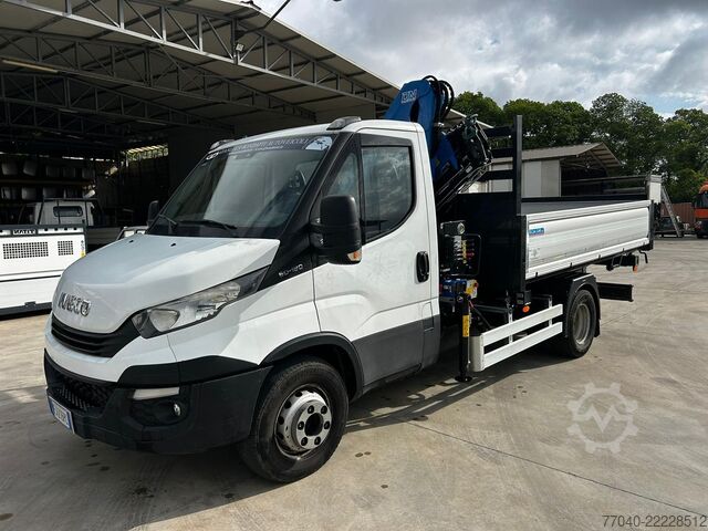 Kastenwagen mit Kipppritsche und Kran Iveco 60C18