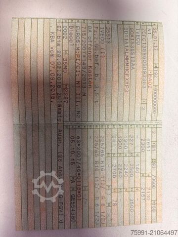 Pritschenwagen IVECO Daily Fahrgestell Doppelkabine 35 S ... Radstand