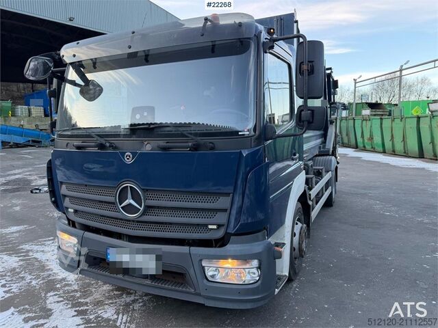Garbage truck Mercedes-Benz Atego 1224, 2 compartment waste collection vehicle