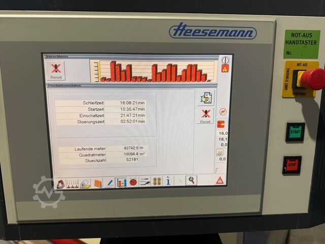 Breitbandschleifmaschine mit Entstaubung HEESEMANN MFA 6