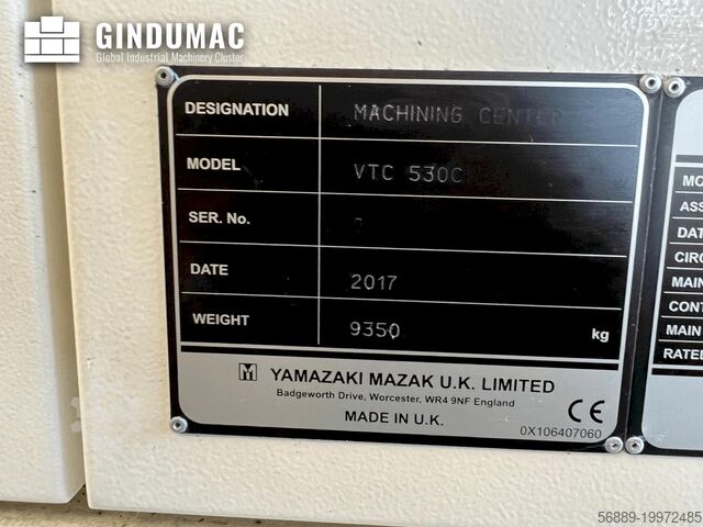 VERTIKALES BEARBEITUNGSZENTRUM Mazak VTC-530C