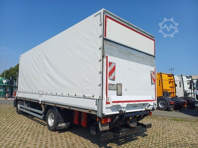 Flatbed truck with tarp IVECO EUROCARGO ML120E25