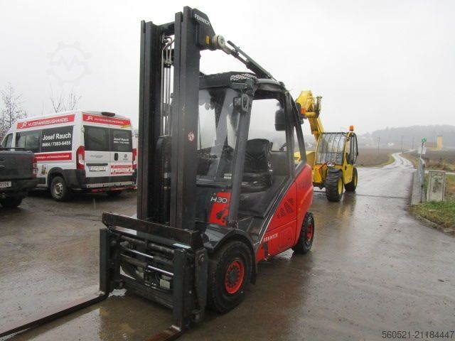 Dieselstapler Linde H30D-01 Triplex-FH 6m ZINKENVERSTELLER + Seitensch