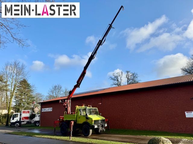 Autokran UNIMOG U 1650 PK 10500 Kran 15 m max. 3,9 t Seilwinde