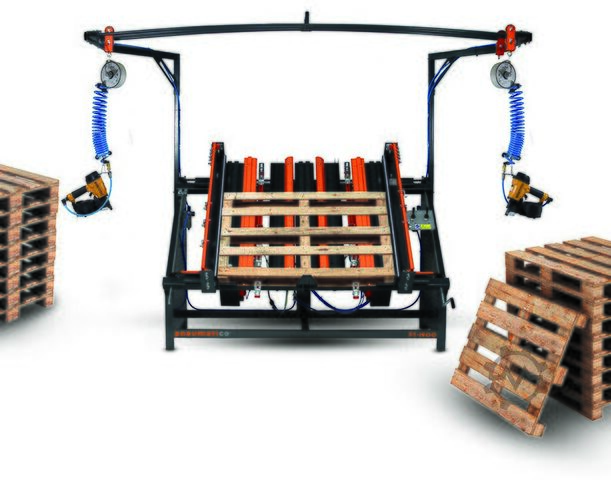 Semi-automatic pallet nailing table Pneumatico PT-2800