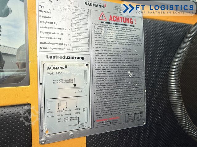 Side loader forklift Baumann GX 70.50 / 14-11,5 / DIESEL / POSITIONER