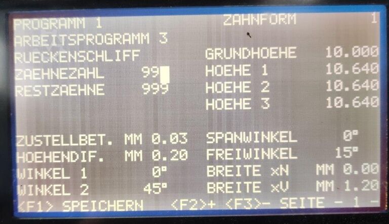 Schärfmaschine Vollmer CHP250