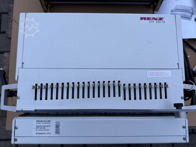 Elektrische Stanzmaschine mit Zubehör Renz DTP 340 M