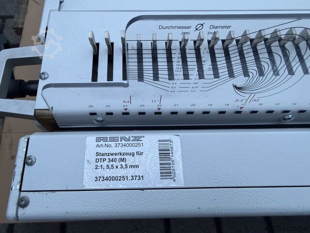 Elektrische Stanzmaschine mit Zubehör Renz DTP 340 M