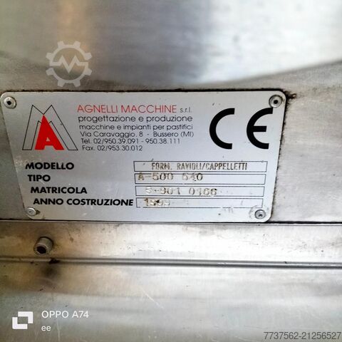 RAVIOLI-CAPPELLETTI MASCHINE AGNELLI A-500-540