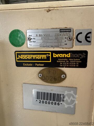 Furnace, oven, chamber kiln Nabertherm N60 / 45HA