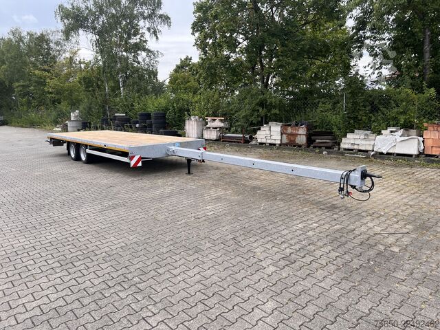 Open trailer Möslein THT 14-G 7,20 ausziehbar  13,9 t Tandemanhänger- Tieflader, ausziehbar