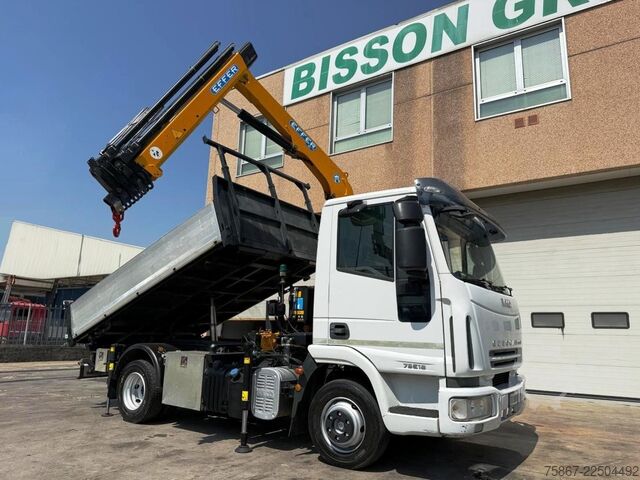 Three-sided tipper truck Iveco EUROCARGO 75E18