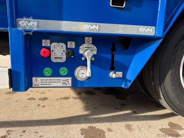 Low loader semitrailer  GVN TIEFLADER*AUZIEHBAR 6 M*LENKACHSE*PEN