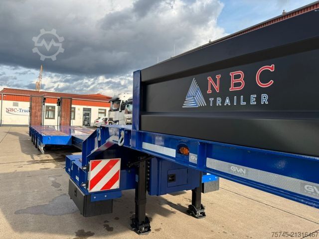 Low loader semitrailer  GVN TIEFLADER*AUZIEHBAR 6 M*LENKACHSE*PEN