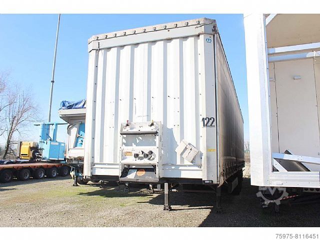Flatbed + tarpaulin Krone semirimorchio centinato usato