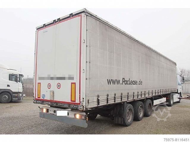 Flatbed + tarpaulin Krone semirimorchio centinato usato