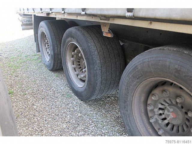 Flatbed + tarpaulin Krone semirimorchio centinato usato