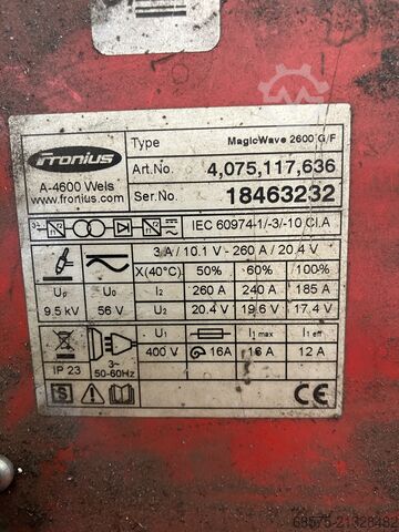 Schweißgerät Fronius MagicWawe 2600 G/F