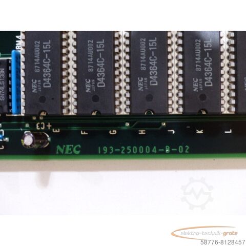 Component NEC 193-250004-B-02 / (ESM) 193-230004 VAM AAA Board
