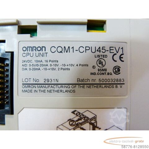 Komponente Omron CQM1-CPU45-EV1 CPU Unit