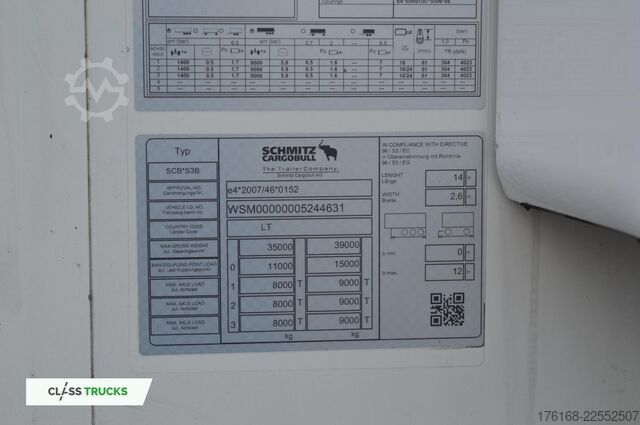 Reefer semitrailer SCHMITZ CARGOBULL SKO FP 60 ThermoKing SLXi 300