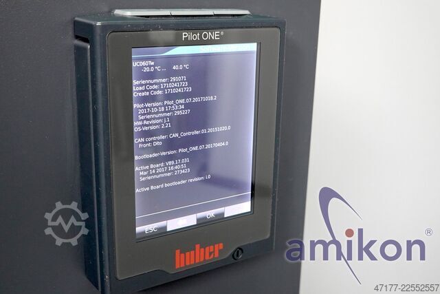 6kW -20°C Pilot ONE 460V (3) Huber Unichiller 060Tw Umlaufkühler