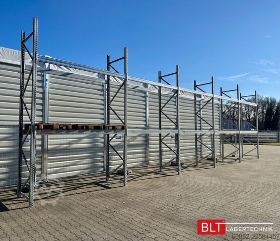 Pallet rack 19,6 lfm Palettenregale für Außenbereich H: 4,5m , 3000 kg Fachlast , FVZ