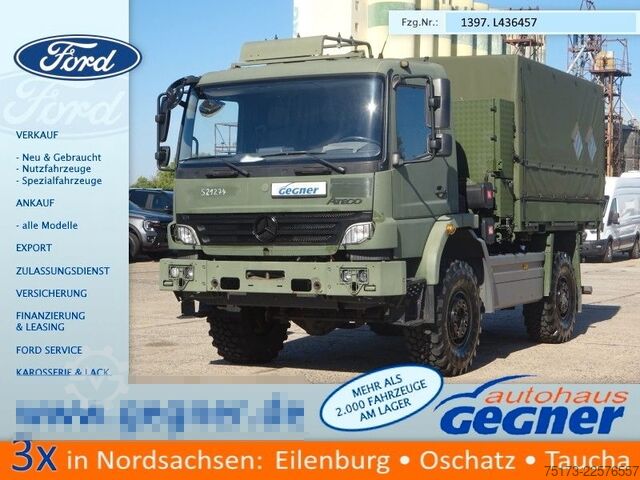 LKW mit Pritsche & Plane MERCEDES-BENZ 1018A Atego II 4x4 Pritsche/ Plane