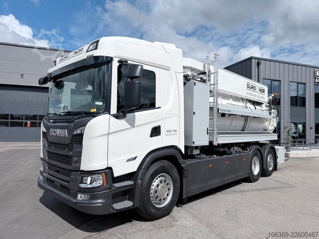 Vacuum tank truck SCANIA G420 B6x2*4NB Bucher FlexLine CM100