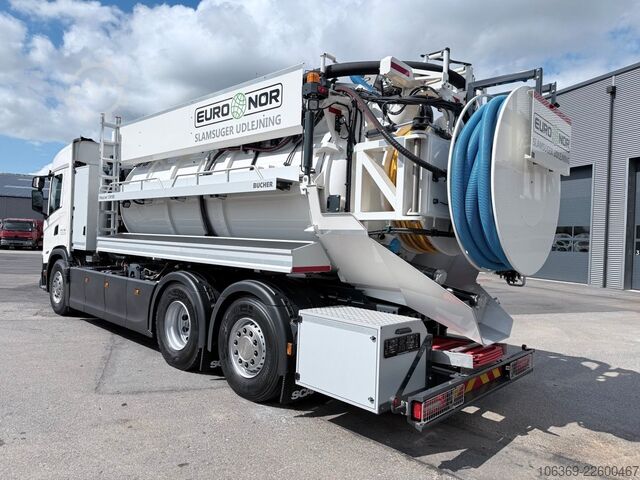 Vacuum tank truck SCANIA G420 B6x2*4NB Bucher FlexLine CM100