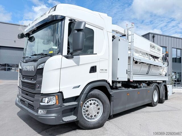 Vacuum tank truck SCANIA G420 B6x2*4NB Bucher FlexLine CM100