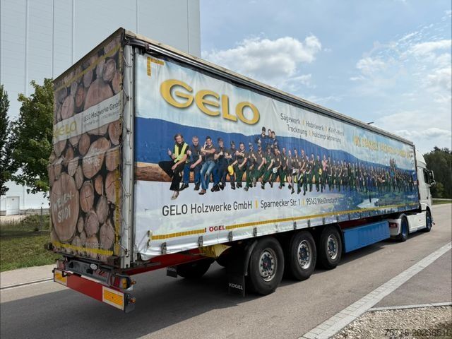 Open semitrailer with tarp KÖGEL SN24 Pritsche+Schiebeplane/3-Achsen/Standard