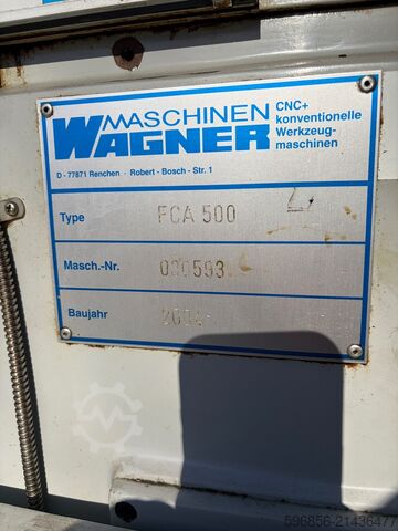 Universal milling machine WAGNER FCA 500 + 3-axis digital readout (DRO) Frezarka uniwersalna WAGNER FCA 500 + odczyt cyfrowy 3 osie (DRO) Frezarka uniwersalna WAGNER FCA 500 + odczyt cyfrowy 3 osie (DRO)