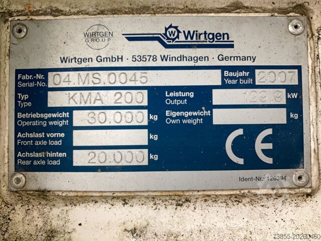 Asphalt Recycler Wirtgen KMA 200