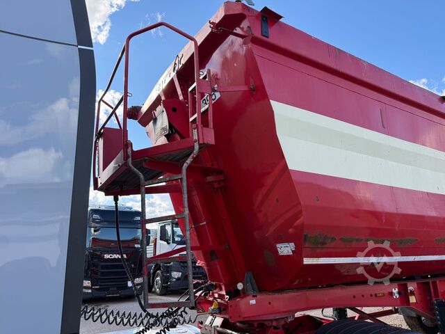 Tipper semitrailer KEMPF SKM35-3/50 m³/Stahl-Stahl/Luft-Lift/PBW/Alufelge