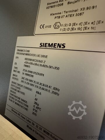 Frequenty converter SIEMENS 6SE01001AC237AA7