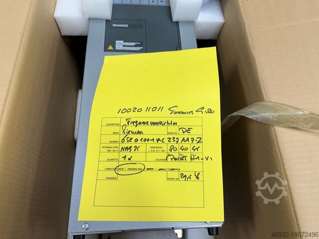 Frequenty converter SIEMENS 6SE01001AC237AA7