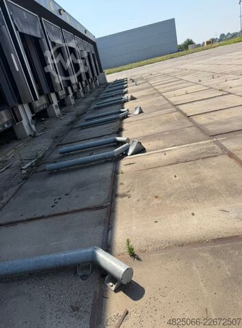 Demontierbare Lagerhalle mit Verladerampen, 234 m² Industrial warehouse 36 x 6,5
