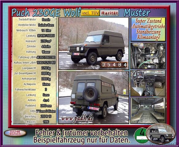 Other Other Puch 230GE Spezial mit Klimaanlage und Standheizung