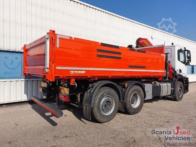 Dreiseitenkipper LKW IVECO X-WAY 460 AD  3-S-Kipper + Frontkran PK18002 EH
