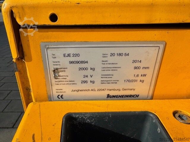 Elektrische Niederhubwagen Jungheinrich EJE 220 (Gabellänge 1800 mm!!!)