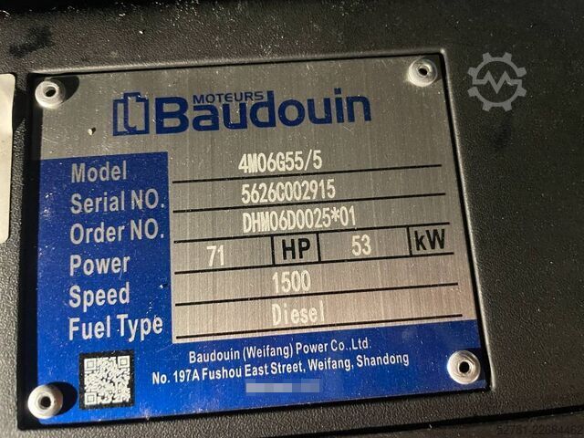 Generator set Baudouin 4M06G55/5 - 60 kVA Generator - DPX-19865