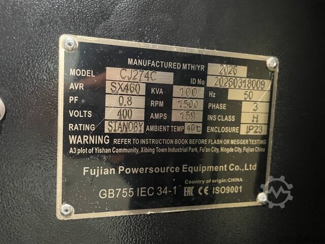 Generator set Baudouin 4M10G110/5 - 110 kVA Generator - DPX-19868
