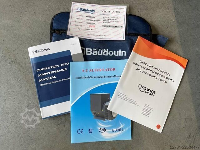 Aggregat Baudouin 6M11G165/5 - 165 kVA Generator - DPX-19870