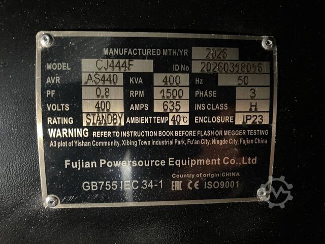 Generator set Baudouin 6M21G440/5 - 440 kVA Generator - DPX-19876