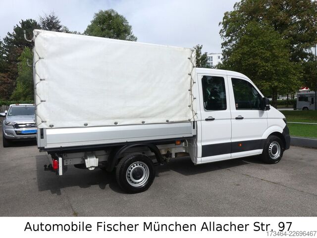 Curtain sider van VW Crafter 35 Pritsche Plane DOKA L2 AHK 3,0t