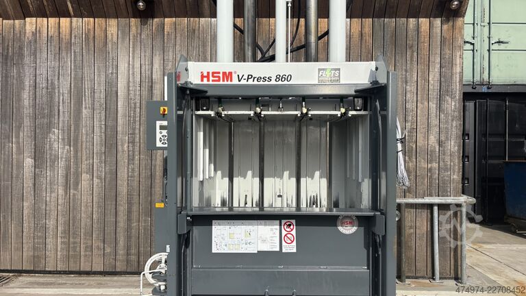 Bale press, waste compactor, paper baler HSM V-Press 860 Plus